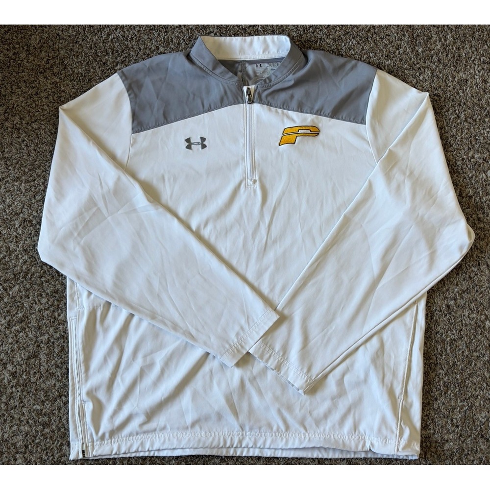 Under Armour Triumph Cage Jacket XL Mens Yellow P Logo Long Sleeve